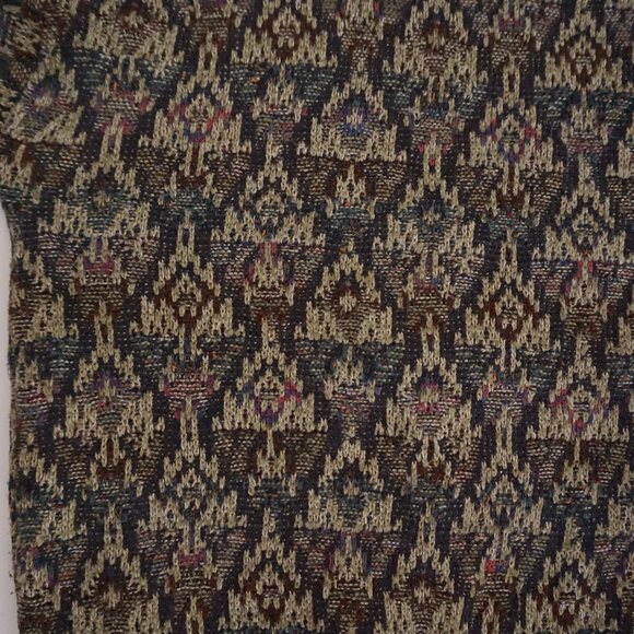 Vintage Jos A Bank Cotton Sweater Brown Multi Eclectic Grandpa Old Money XL - Picture 8 of 10